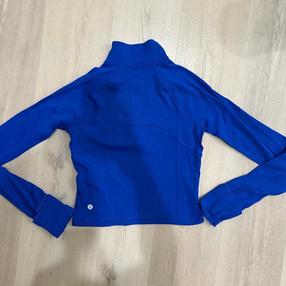 Lululemon It’s Rulu Ribbed Cropped Half Zip - Picture 2 of 3